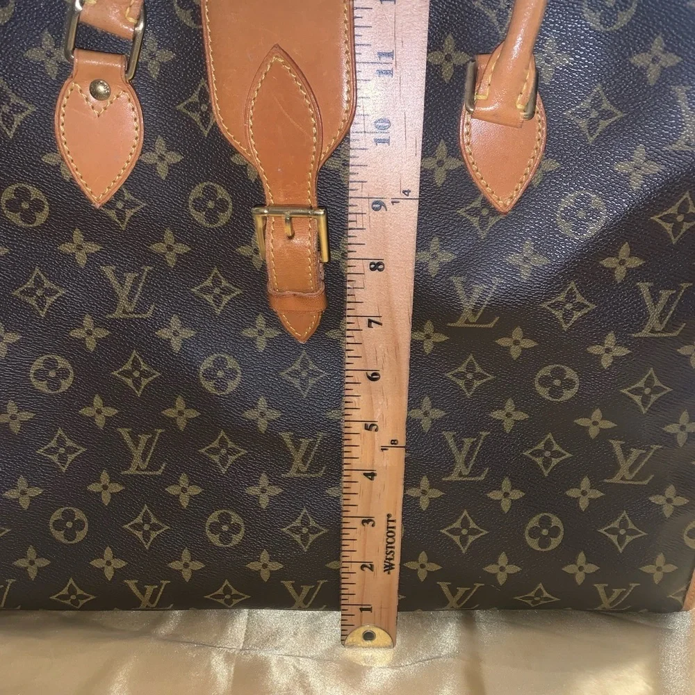 Louis Vuitton Brown Rivoli Monogram Briefcase with Leather Trim